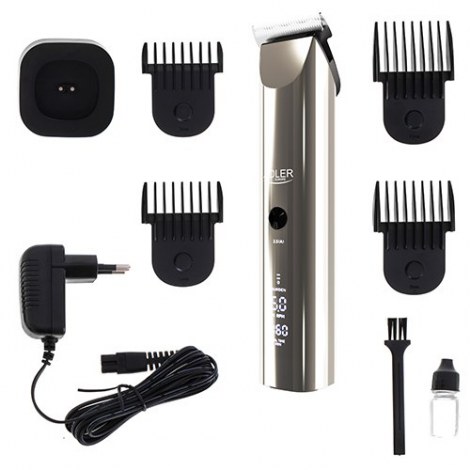 Adler | Hair Clipper | AD 2834 | Cordless or corded | Number of length steps 4 | Silver/Black - 8